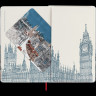 Блокнот MOLESKINE LIMITED EDITION I AM LONDON LEQP060IAMLO Large 130х210мм 240стр. слоновая кость страницы линейка твердая обложка подар.кор. белый