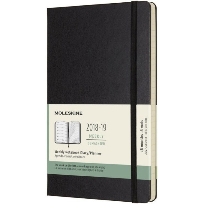 Еженедельник MOLESKINE Academic Weekly Large, чёрный DHB18WN3