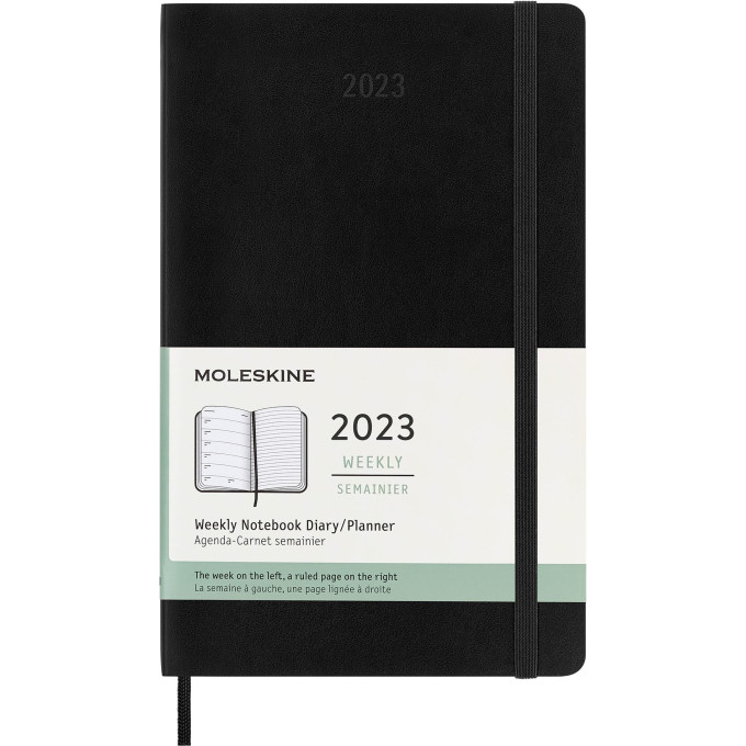 Еженедельник MOLESKINE Classic Soft Weekly Large, черный DSB12WN3