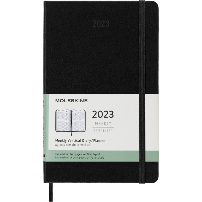 Еженедельник MOLESKINE Classic Weekly Vertical Large, чёрный DHB12WV3